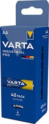 VARTA Pilhas AA, embalagem de 40, Industrial Pro, baterias alcalinas, 1,5 V, embalagem de armazenamento, Made in Germany [Exclusivo na Amazon]