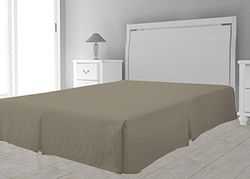 Intemporel Timeless Valance Sheet, Polyester, Ecru, 140 x 190 cm