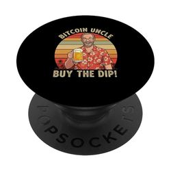 Bitcoin Tío Arte Familia Blockchain Regalo Sabio HODL Bitcoin PopSockets PopGrip Adhesivo