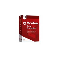 McAfee Total Protection 2024 | 10 apparaten| antivirusvirussoftware, internetbeveiliging | inclusief VPN, wachtwoordbeheer | 1-jarig abonnement | per post