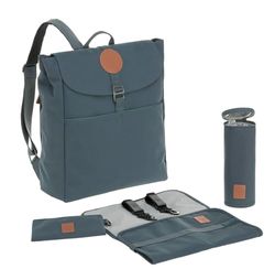Lässig - Mochila para fraldas e trocador de bebé, bolsa elegante, com acessórios para trocar fraldas, mochila de aventura petróleo