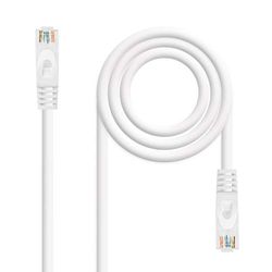 NanoCable 10.20.1800-L30-W - Cable de Red Latiguillo RJ45 LSZH CAT.6A UTP AWG24, 100% cobre, Blanco, 30 cm