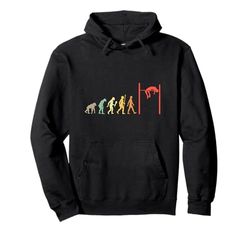 Salto In Alto Evoluzione Regalo Vintage Sport Atleta Felpa con Cappuccio