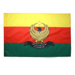 AZ FLAG - Western Kurdistan Flag - 3x5 Ft - Rojava Banner with Sleeve - 100% Polyester - Fade Resistant - Vivid Colors - 3' x 5' Feet - 150x90 Cm