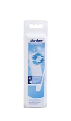 Jordan ® | Cabezal de repuesto para cepillo de dientes eléctrico con tecnología oscilante y giratoria | Cabezal para efecto blanqueador en los dientes | Compatible con Oral B | Pack 4 Unidades