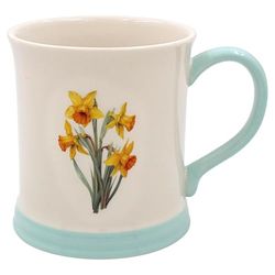 The Leonardo Collection Daffodil Mug Embossed Country Life, Tea and Coffee Mugs for Hot Drinks | Fine China Printed Mugs for Kitchen & Home | Reusable Ceramic Cups for Every Occasion