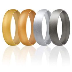 ROQ - Set di fedi nuziali Platino Irregolare Nessuna pietra preziosa Uomini, Multi-color, - I0117428