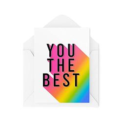 Dank U Kaarten - U De Beste - Ondersteunende Kaart - Kaart Voor Vriend - Bedankten - Wenskaart - Buurkaart - Dankbare Kaart CBH1534