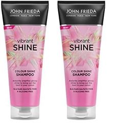 John Frieda Vibrant Shine Colour Shine Shampoo 250ml (Pack of 2)