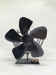 Valo Kachelventilator (kachelventilator voor kachelpijp, ventilator stroomloos, geluidsarm, afmetingen: 19,7 x 10,9 x 22,8 cm (LxBxH), 60 graden draaibaar, zwart) VK000603