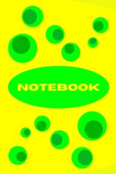 The Spring Notebook No. 3, The Green Patterns On The Yellow Cover: Suitable For Girls And Women. A white, lined interior, 112 pages, 6 x 9 in.