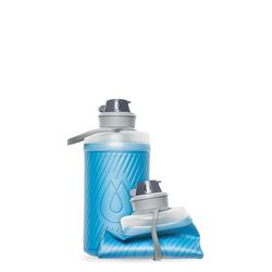 HydraPak Stow (1L, 32oz) - Borraccia Pieghevole - Borraccia da Viaggio Ultraleggera e Compattabile, Flessibile per Sci, Escursionismo, Ciclismo o Arrampicata - Blu Tahoe