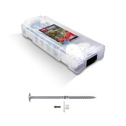 TOX L-BOXX Micro Set kampeertentschroeven 8x160 mm (10 st.) + bijpassende sluitringen en 1x TX40 boor, tentbevestiging, handig transport dankzij L-BOXX klikbevestiging, 21 st., 094901513