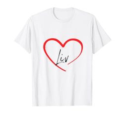 Liv I Heart Liv Me encanta Liv Custom Camiseta