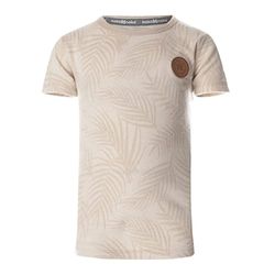 Koko Noko Kokooko T-shirt voor jongens, beige palmblad, zand, 86 cm