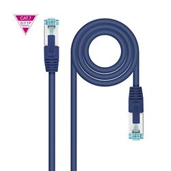 Nanocable 10.20.1700-L30-BL - Cable de Red Cat.7 600MHZ LSZH SFTP PIMF AWG26, Azul, 30 centímetros