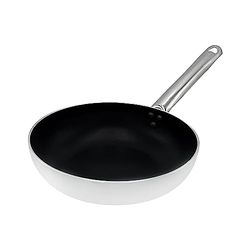 Pentole Agnelli ALSA111BS32 Platina försänkt hög panna för hoppning, med rörformat handtag i rostfritt stål, 32 cm, silver