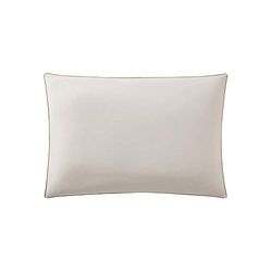 Örngott i bomull, tvåfärgad, goda dagar, beige, 50 x 70 cm, Essix