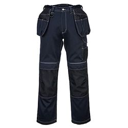 Portwest T602 PW3 Werkbroek met Holsterzakken, Normaal, Marine/zwart, Grootte 33