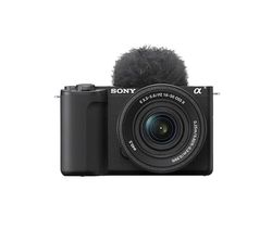 Sony ZV-E10 II K di Sony, Vlog camera APSC con lente intercambiabile 16-50mm II f/3.5-5.6 Power Zoom (video 4K60p,registrazione 4:2:2 a10 bit,26 MP, stabilizzazione digitale avanzata,Real Time Eye AF)