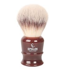 Epsilon Pennello da Barba con Punta in Fibra e Conchiglia, 26 mm, Standard, Unico