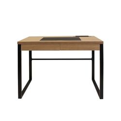 THE HOME DECO FACTORY HD3722 Mesa de desenho de madeira e metal HD3722-LGSP, 110x110x16 cm