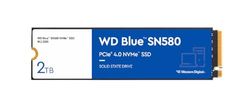 WD Blue SN580 NVMe SSD 2 TB (PCIe Gen4 x4, upp till 4 000 MB/s läsning, M.2 2280, nCache 4.0-teknik) Blå