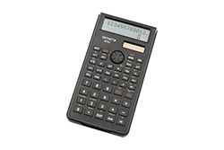 Genie 82 SC Calculatrice scientifique affichage 10 chiffres 2 lignes avec couvercle de protection Noir