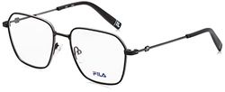 Fila VFI308 bril, Semi Matt Black W/Grey Parts, 52 Unisex volwassenen, Semi-mat Black W/Grey Parts
