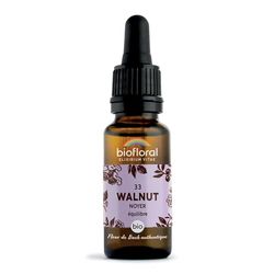 BIOFLORAL - 33 Walnut, Noyer BIO DEMETER - Equilibre - Fleur de Bach Authentique - Compte-gouttes 20 ML