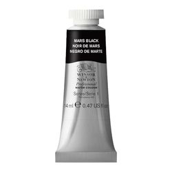 Winsor & Newton Professional - Vernici ad acquerello, vivaci e resistenti alla luce, pigmenti per artisti, TUBO 14 ML, colore: Nero Di Marte