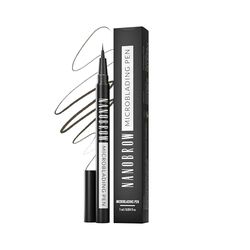 Lápiz de Cejas Nanobrow Microblading Pen - Rellena cejas, enmascara huecos, punta ultrafina (Dark Brown)