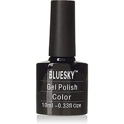 Bluesky Gel Nail Polish, Red Glitter LT96, Long Lasting, Chip Resistant, 10 ml (Requires Curing Under UV LED Lamp)