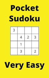 Yellow Pocket Sudoku Book, 4x4 Puzzles, 150 Pages, 5x8