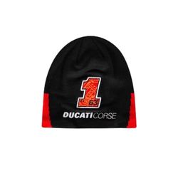 Valentino Rossi 63 Bagnaia Czapka - Ducati Dual Line, Męska, Jeden rozmiar, Czarny, czarny, rozmiar uniwersalny