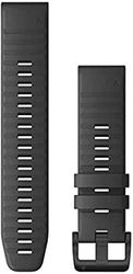 Garmin Quickfit 22 Horlogeband, Leisteen Grijs Siliconen met Zwarte Hardware (010-12863-22)
