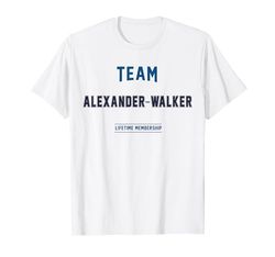 Equipo Alexander-Walker Familia orgullosa Apellido Apellido Familia Camiseta