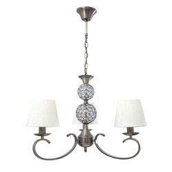 Zarivy Lampe 3 x E14, abat-jour beige, dimensions 60 x 60 cm, idéale pour un éclairage décoratif et des ambiances chaleureuses.