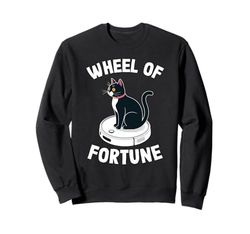 Wheel Of Fortune Robot Vacuum Cleaner Funny Cat Sweatshirt