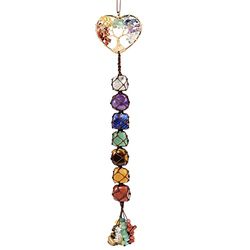 Bonitos Adornos Colgantes de Cristal Hechos a Mano para Colgar en el Espejo, Accesorios para el Coche, árbol de la Vida, árbol de Piedra, Feng Shui, Adorno para Ventana para decoración del hogar