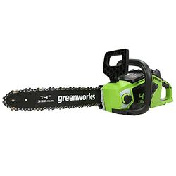 Greenworks GD40CS15 Cordless Chainsaw with Brushless Motor, 14 Inch (35cm) Bar Length, 12m/s Chain Speed, 3.5kg, Auto-Oiler, Kickback Protection WITHOUT 40V Battery & Charger