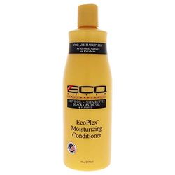 ECOCO Eco Style EcoPlex Moisturising Conditioner Olive Oil Shea Butter Black Castor Oil Flaxseed For All Hair Types No Alcohol or Parabens Sulfate Free 16 fl. oz.473 ml, 1 count