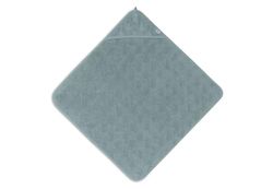 Jollein huvhandduk baby – frotté, Miffy Jacquard Sea Green – 100% bomull – 75 x 75 cm – OEKO-TEX-certifierad – babyhandduk med huva för flickor och pojkar