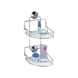 MSV Hoekdouche rek, chroom, zilver