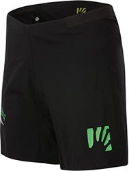 KARPOS 2500937-002 LAVAREDO Over Short Pantaloncini Uomo Black/Green Fluo Taglia M