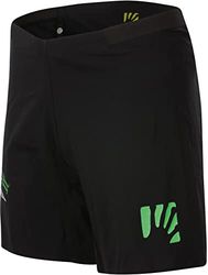 KARPOS 2500937-002 LAVAREDO Over Short Pantaloncini Uomo Black/Green Fluo Taglia S