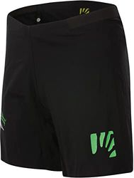 KARPOS 2500937-002 LAVAREDO Over Short Pantaloncini Uomo Black/Green Fluo Taglia M