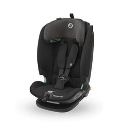 Maxi-Cosi Titan Plus i-Size, Silla de Coche Multiedad, 15 meses-12 años (76-150 cm), Protección Lateral G-CELL, 4 Pos. de Reclinado, Cojines de Espuma Blanda en Reposacabezas, Authentic Black