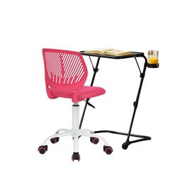 FurnitureR Ensemble Table et Chaise pour Enfant de 3 à 12 Ans, 1 Table de Travail avec 1 Chaise pivotante, Meubles pour Chambre d'enfant, Chambre d'enfant