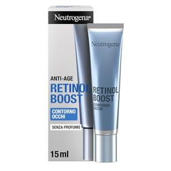 Neutrogena Retinol Boost Crema Contorno Occhi con Retinolo Puro e Acido Ialuronico, Contro i segni dell'invecchiamento nella zona del contorno occhi, senza profumo, 1 x 15 ml